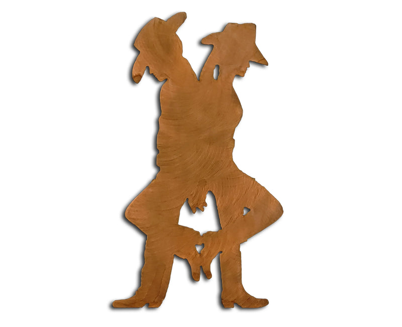 Got Your Back, Cowboy and Cowgirl Holding Hands Wall Art