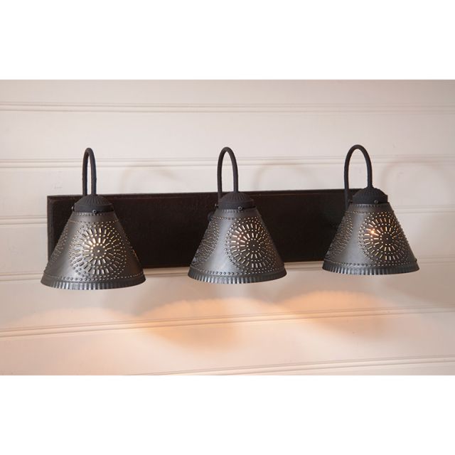 3 Light Crestwood Vanity Light in Black