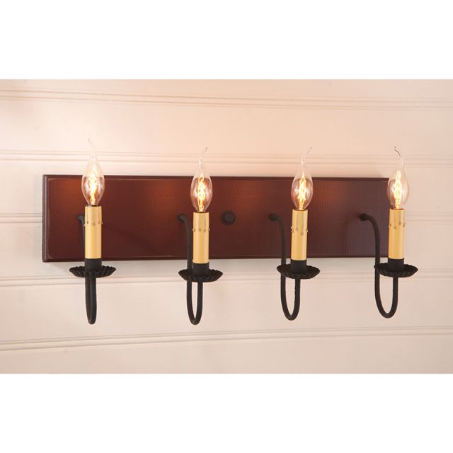 4 Light Vanity Light in Sturbridge Red