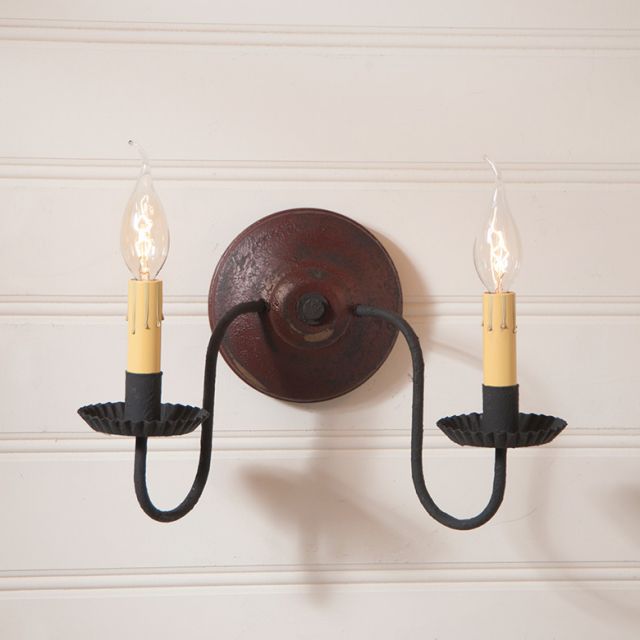 Ashford Wall Sconce in Plantation Red