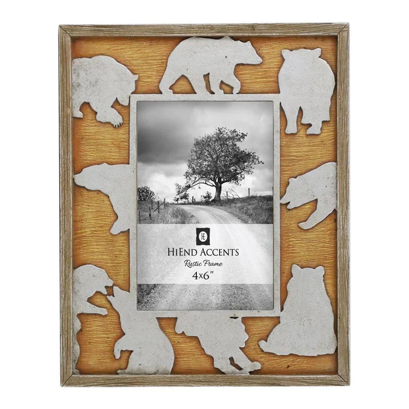 BEAR CUTOUT PICTURE FRAME