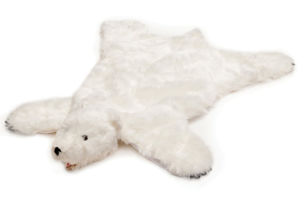 White Bear Plush Rug