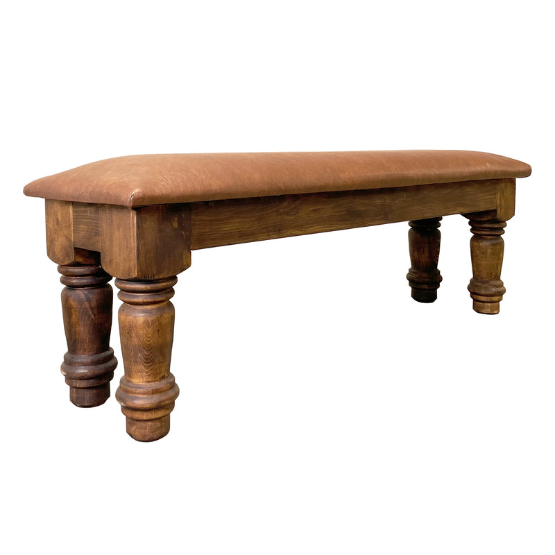 Santa Rita Rustic Bench with Cushion
