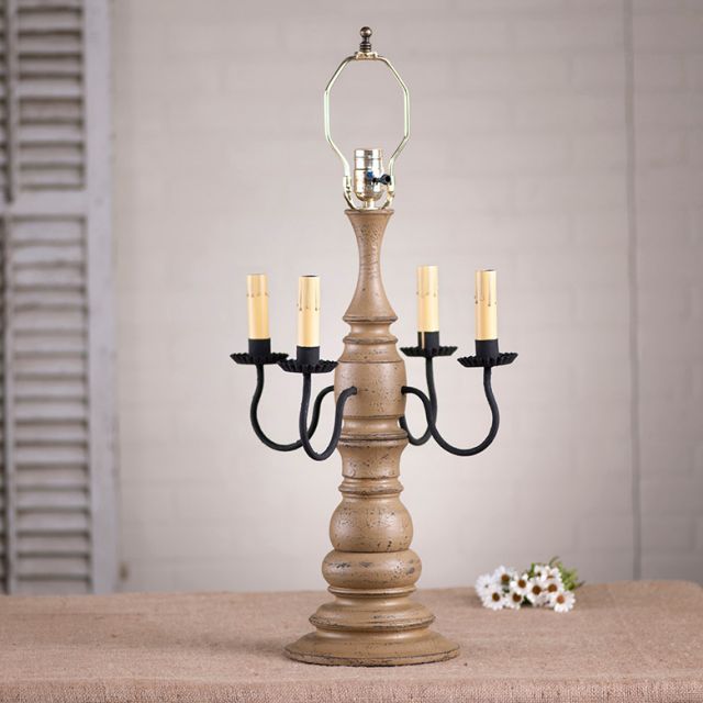 Bradford Lamp Base in Americana Pearwood