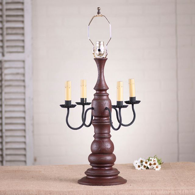 Bradford Lamp Base in Americana Red