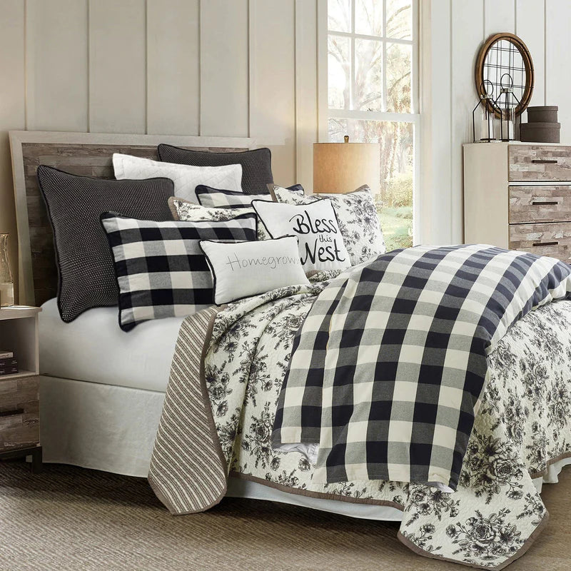 CAMILLE BUFFALO CHECK BEDDING SET