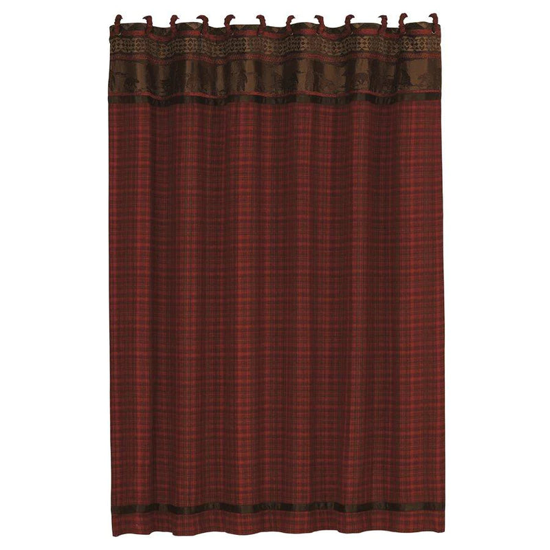 CASCADE LODGE PLAID SHOWER CURTAIN