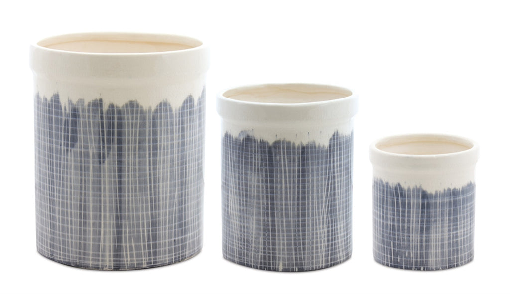 Decorative Wooden Pails (Set of 3)