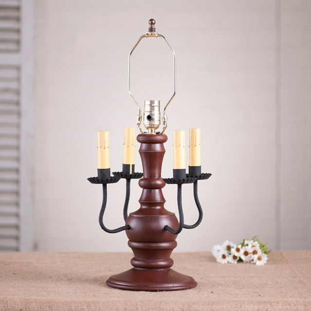 Cedar Creek Lamp Base in Sturbridge Red