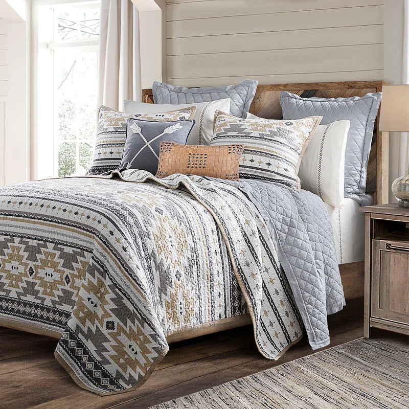 DESERT SAGE REVERSIBLE QUILT SET
