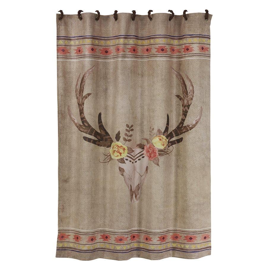 DESERT SKULL SHOWER CURTAIN