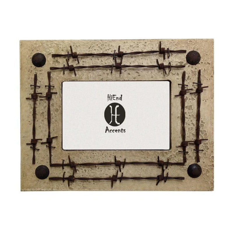 DOUBLE BARBWIRE PICTURE FRAME