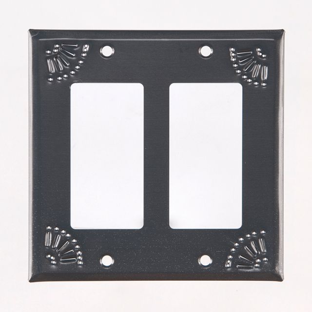 Double Rocker Switch Cover with Chisel in Country