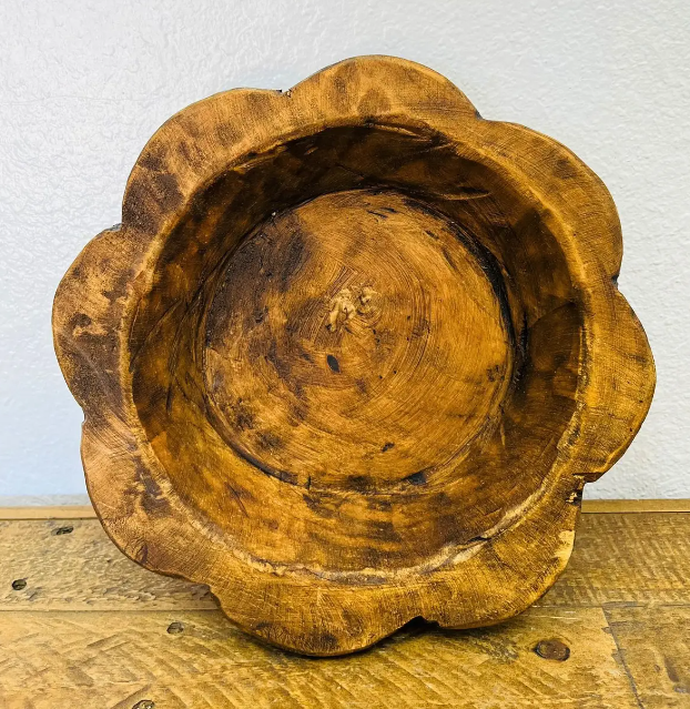 Flower Dough Bowl Natural