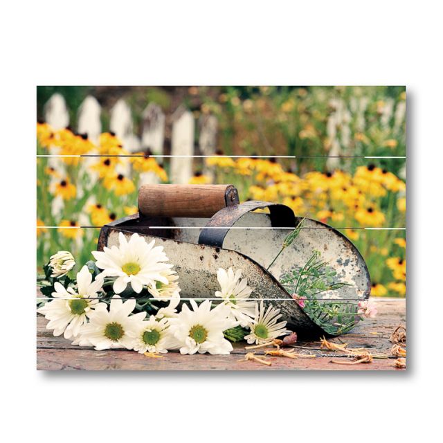 Flower Garden Scoop Pallet Art