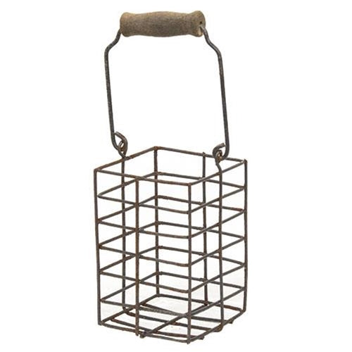 Mini Wire Tall Basket with Handle