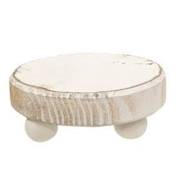 Distressed White Wooden Riser