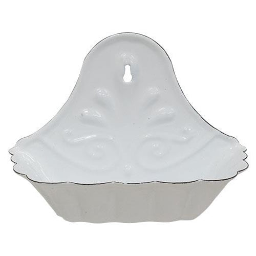White Enamel Soap Dish