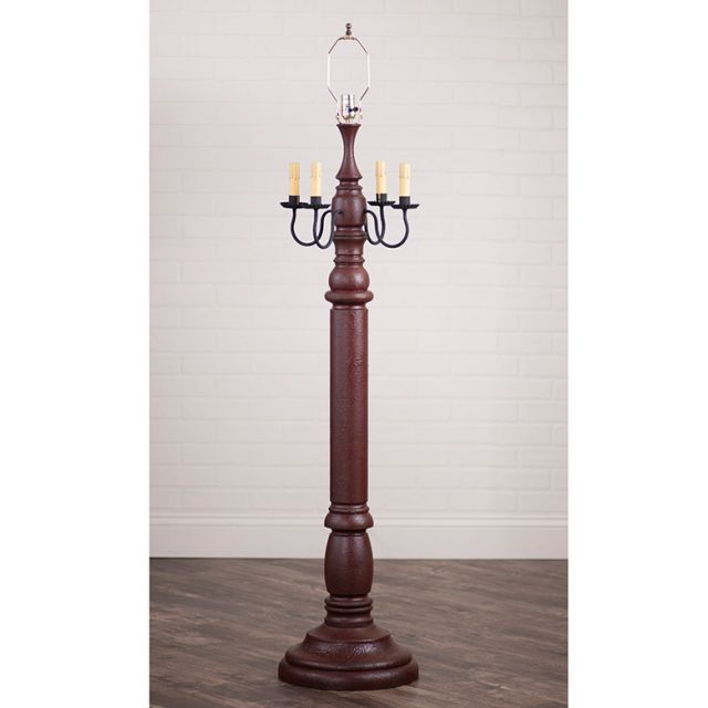 General James Floor Lamp Base in Americana Red