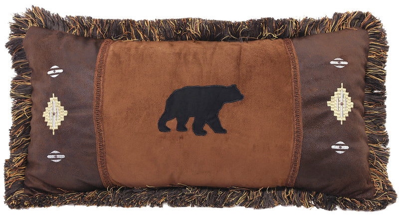 Bear and Diamonds Pillow