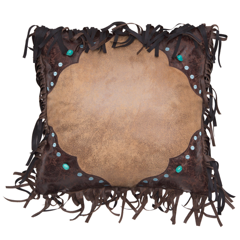 Western Turquoise Bead Pillow