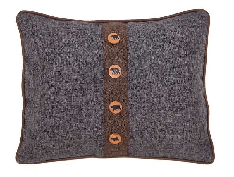 Rugged Earth Bear Throw Pillow