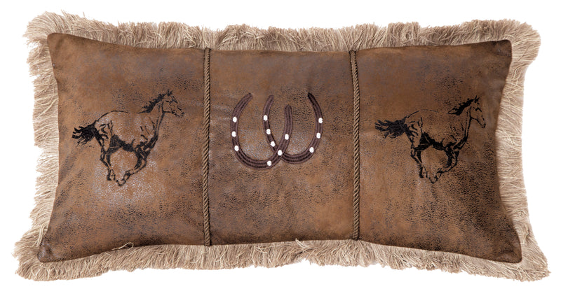 Running Horses Pillow