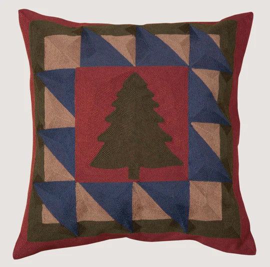 Chain Stitch Tree Pillow