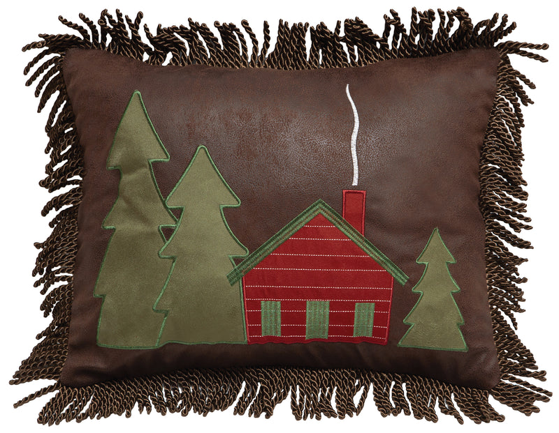 Hidden Cabin Throw Pillow
