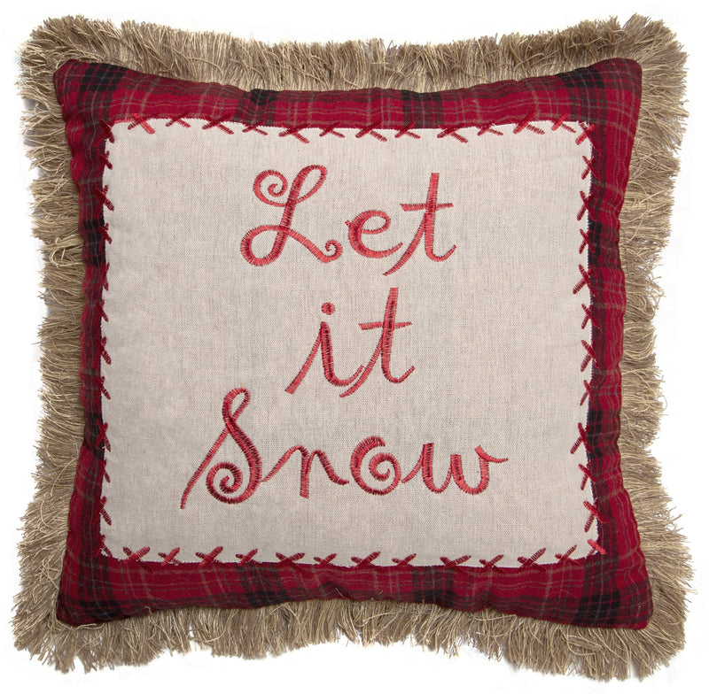 Let it Snow Throw Pillow