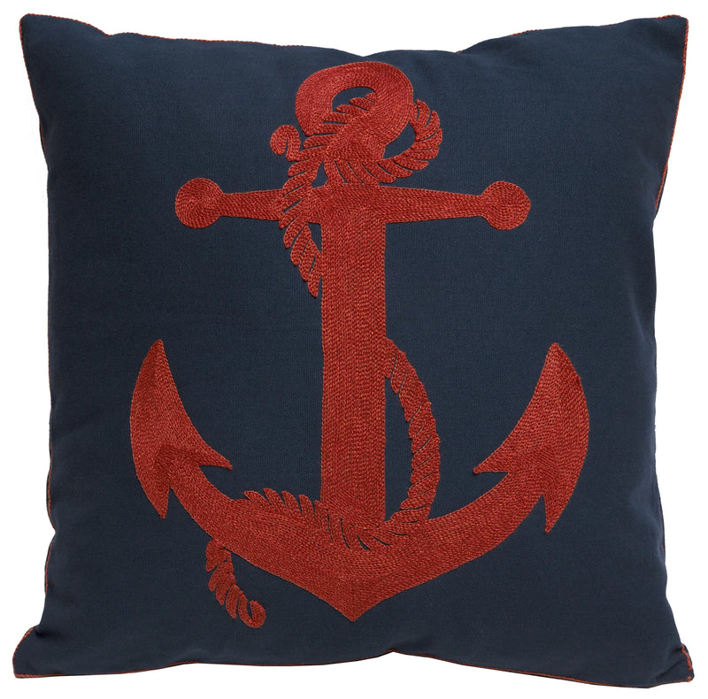 Rusty Anchor Throw Pillow