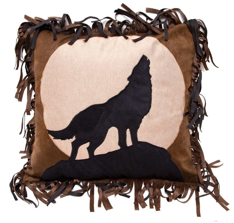 Wolf Western Throw Pillow