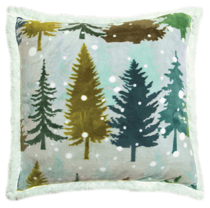 Snowflake Sherpa Throw Pillow