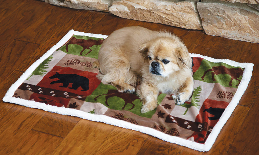 Patchwork Lodge Dog Blanket