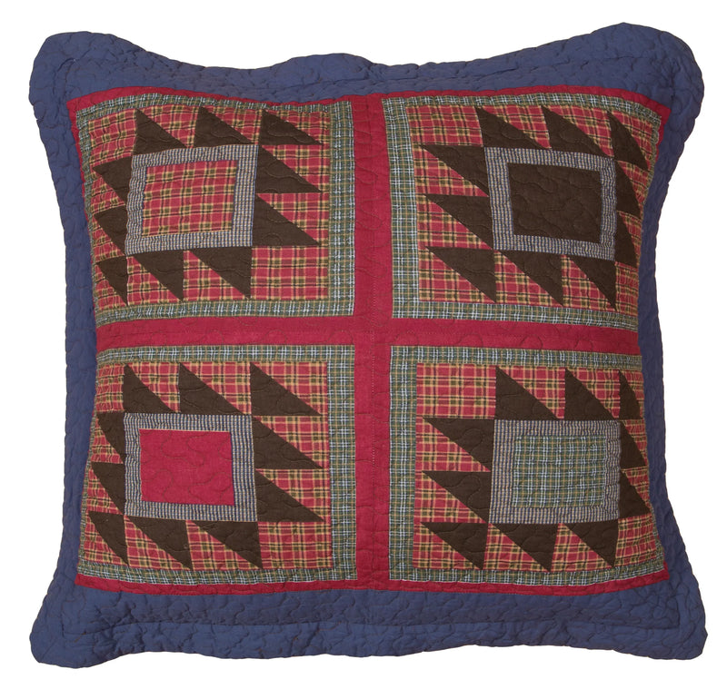 Bear & Basket Quilted Euro Pillow (Cover Only)