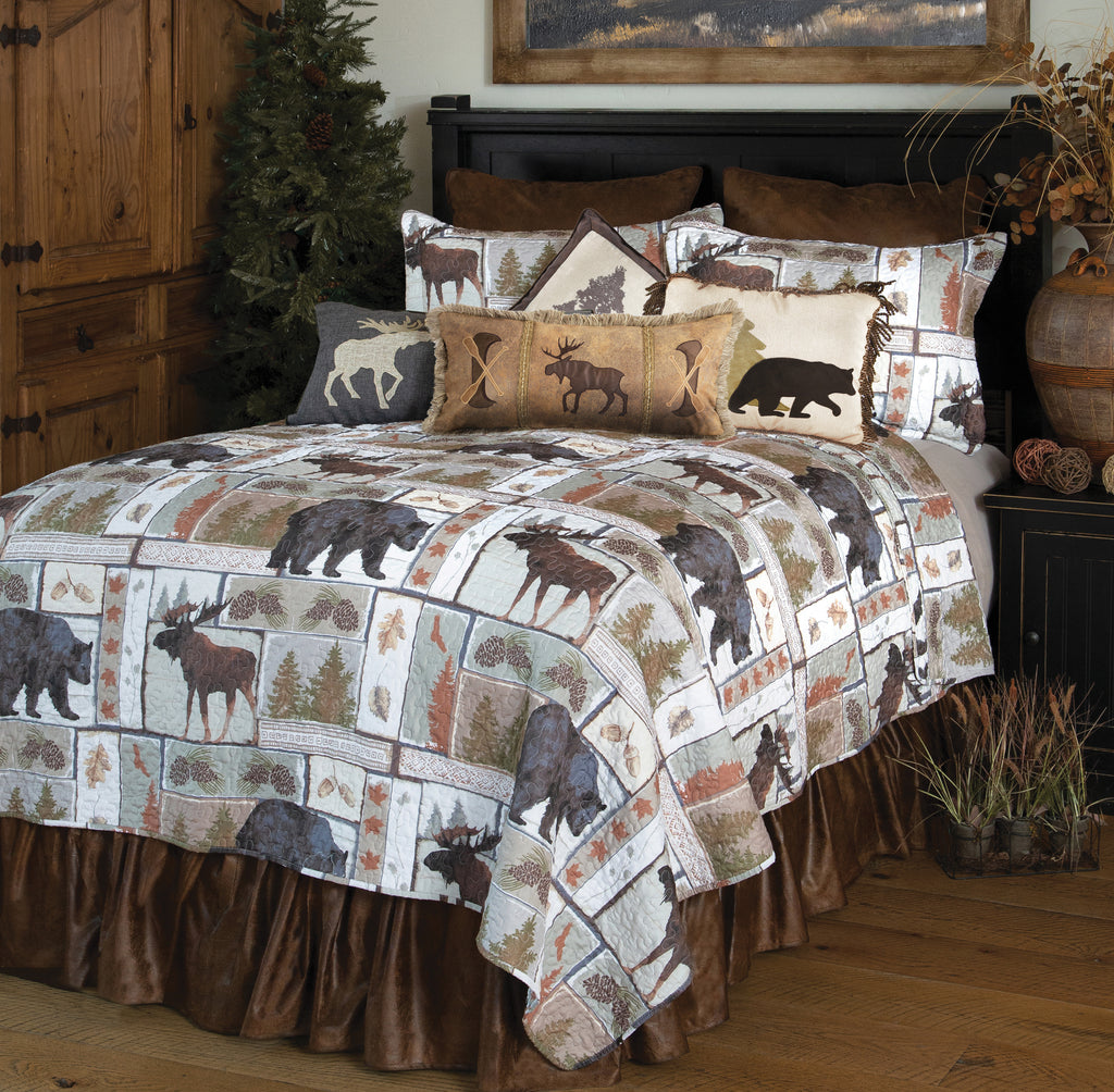 Vintage Lodge Quilt Bedding Set
