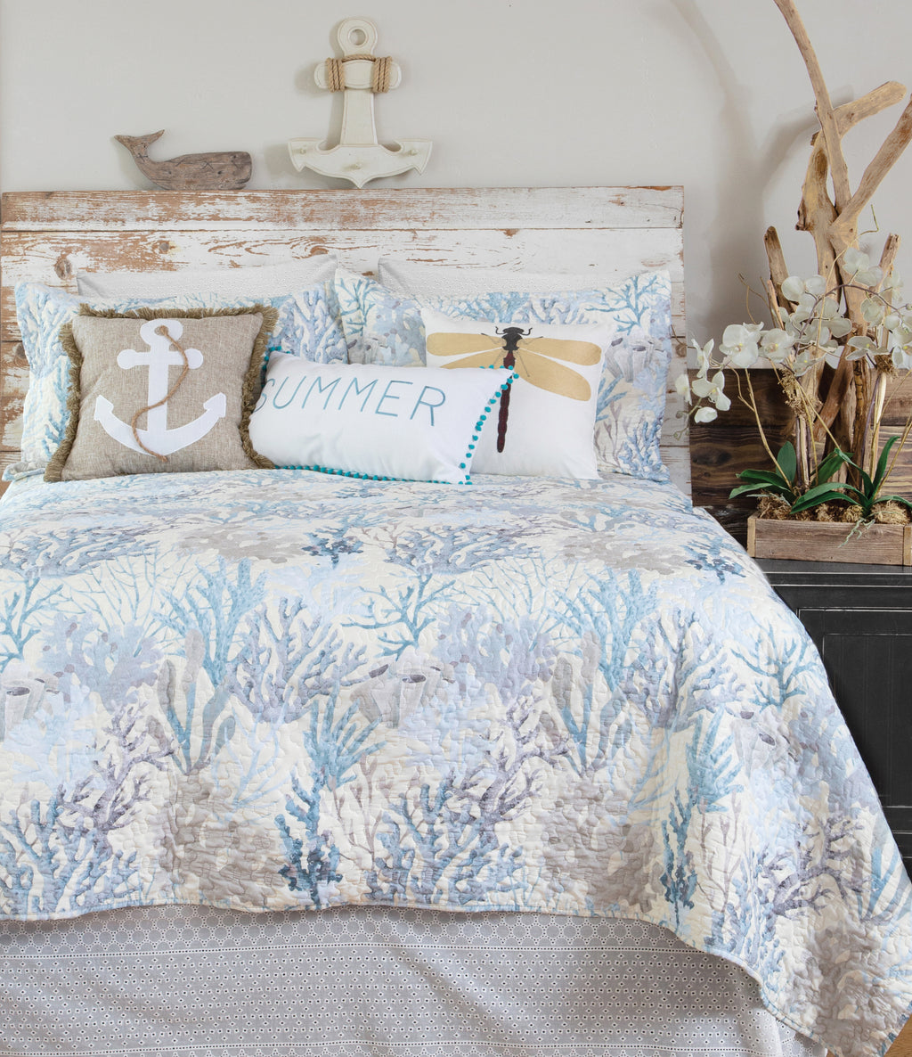 Summer Reef Coastal Quilt Bedding Set
