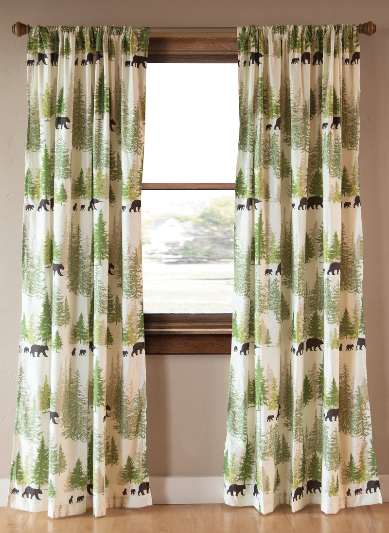 Pine Wilderness Curtain Panels