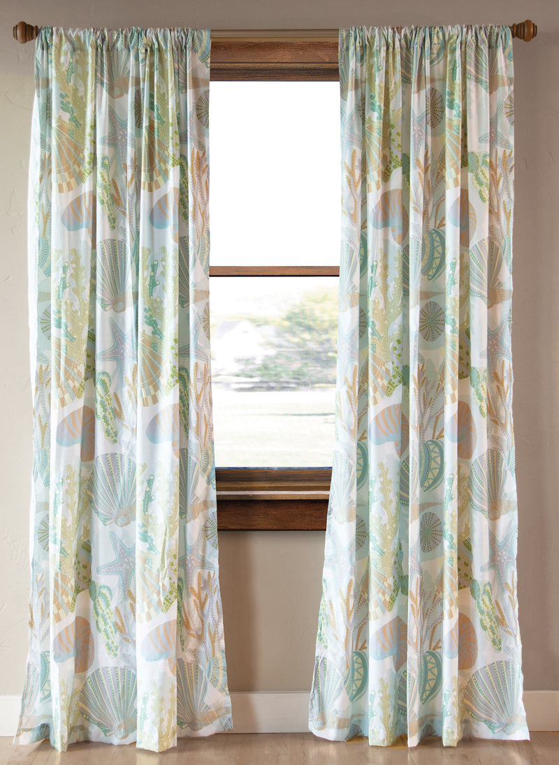 Coastal Reef Curtain Panels