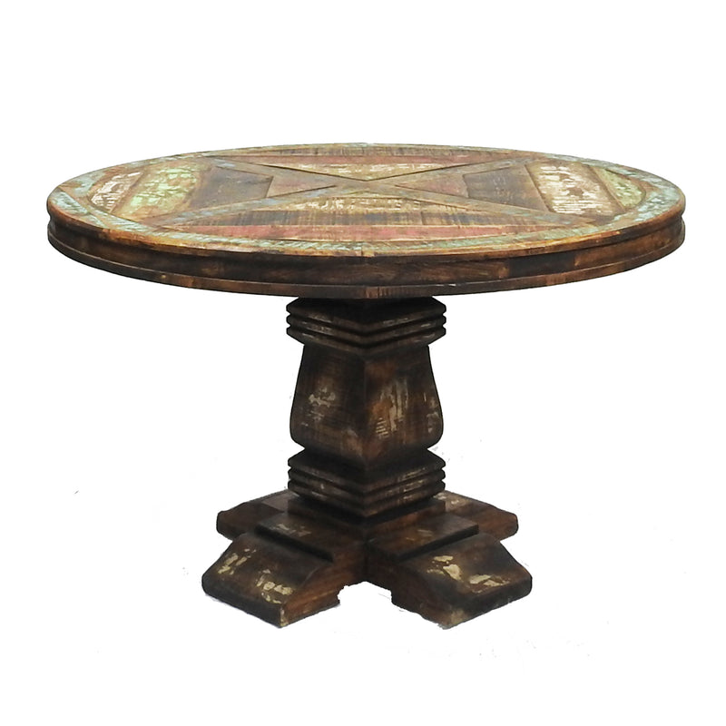 Cabana Round Rustic Dining Table