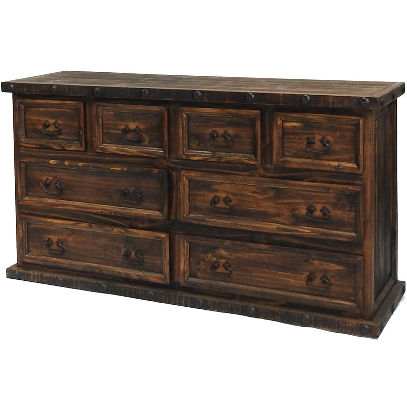 Oasis 8 Drawers Rustic Dresser