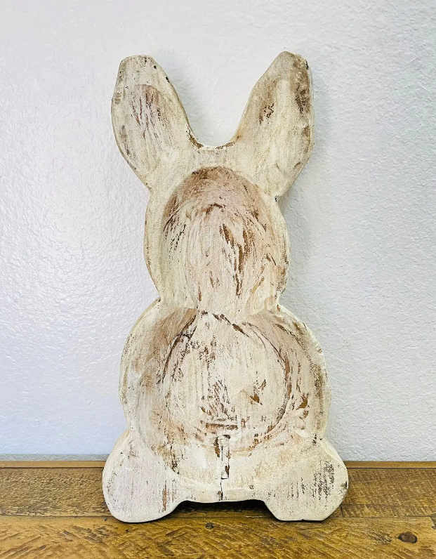Large Bunny Dough Bowl White