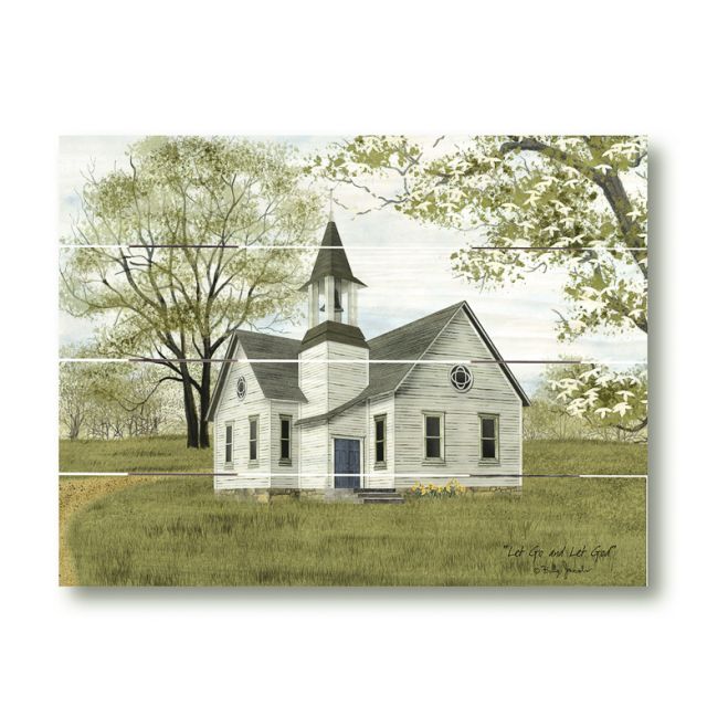 Let Go and Let God Pallet Art