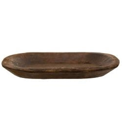 Medium Carved Wood Tray