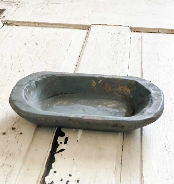 Petite Wood Bowl, Grey