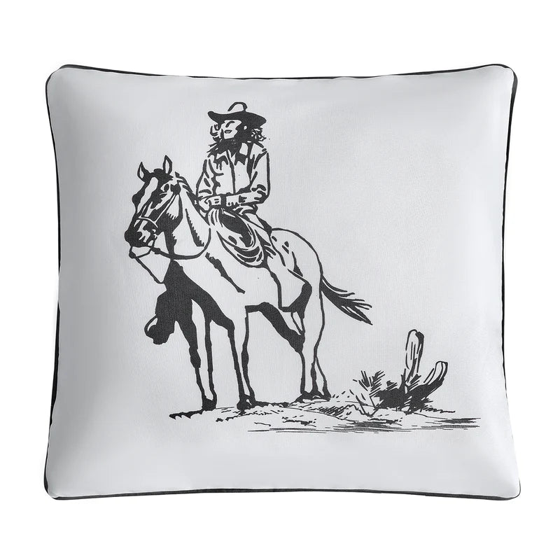 RANCH LIFE COWGIRL INDOOR/OUTDOOR PILLOW