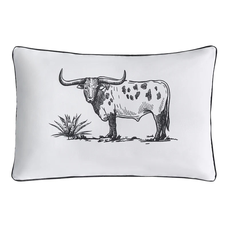 RANCH LIFE STEER INDOOR/OUTDOOR PILLOW