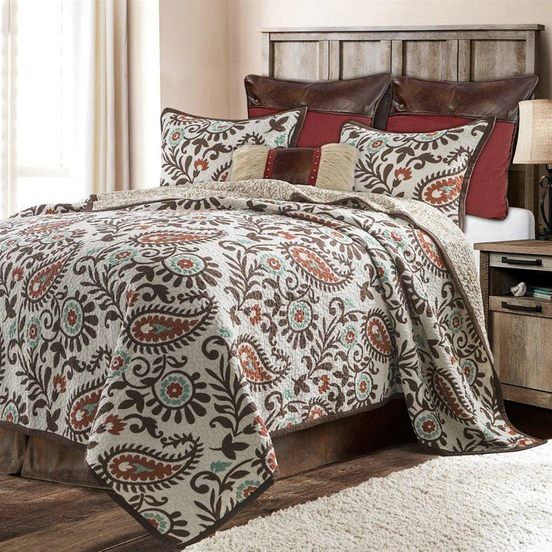 REBECCA PAISLEY REVERSIBLE QUILT SET