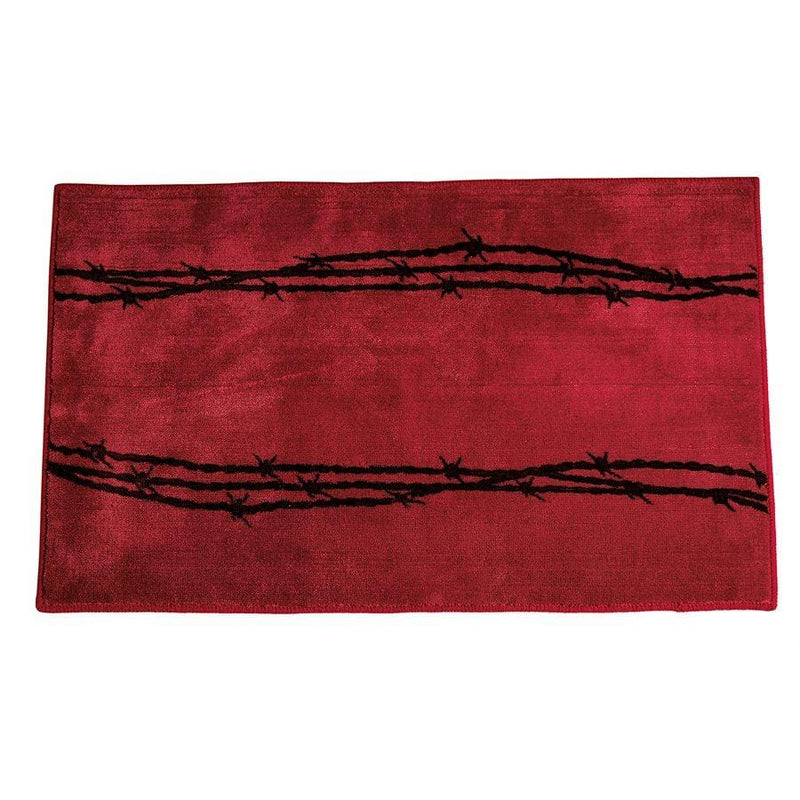 RED BARBWIRE KITCHEN/BATH RUG
