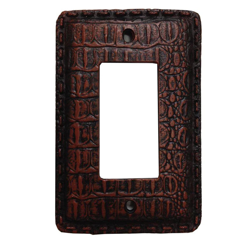 RESIN GATOR SINGLE ROCKER WALL SWITCH PLATE